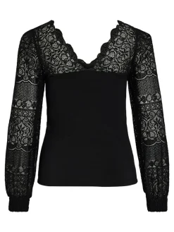 Bluse "Vialia" in Schwarz
