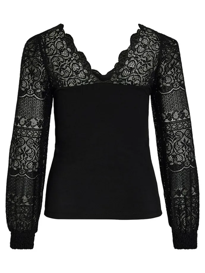 Bluse "Vialia" in Schwarz