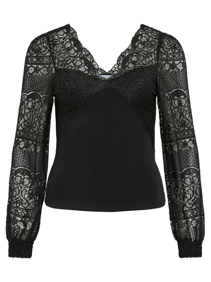 Bluse "Vialia" in Schwarz