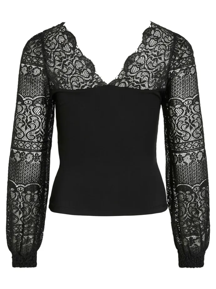 Bluse "Vialia" in Schwarz