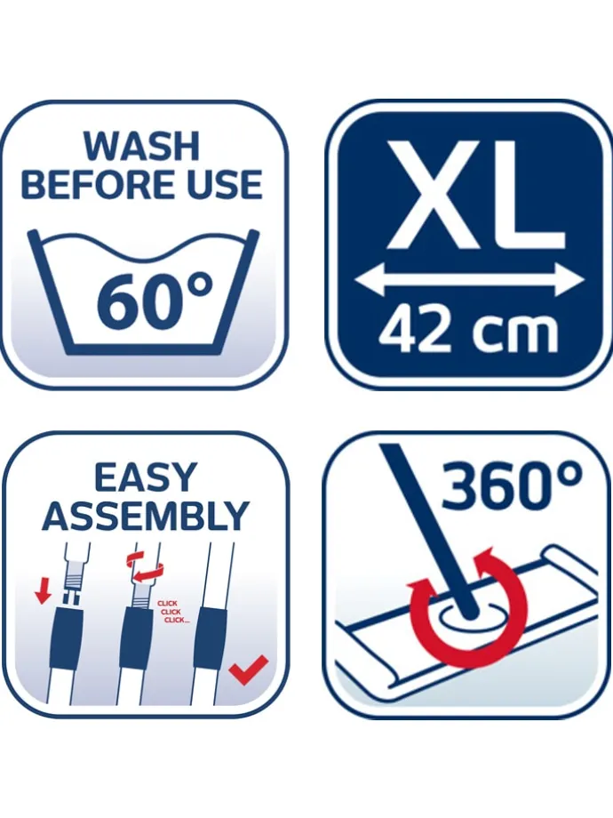Bodenwischer "Profi XL super soft" in Türkis