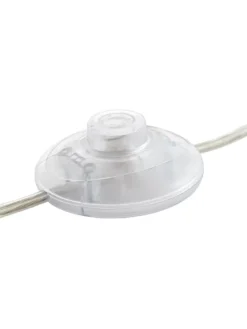 Bogenstandleuchte 1,8m Clarie ⌀ 36 cm in eisen/weiß