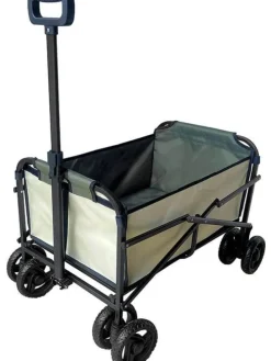 Bollerwagen beige/olivgrün in Natur ab ohne Altersbeschränkung
