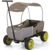 Bollerwagen Eco Mobil Forest Green - faltbar in grau,beige