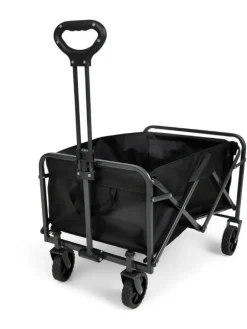 Bollerwagen "Folding Cart" in Schwarz - (B)48,5 x (H)71 x (T)47,5 cm