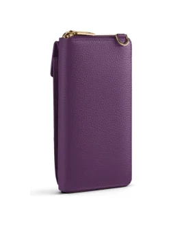 Bologna Leather Handytasche Leder 11 cm in purple