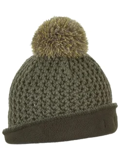 Bommelmütze in Khaki