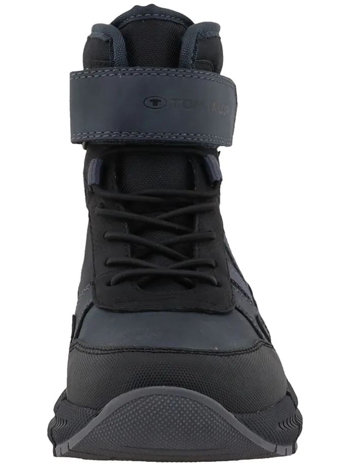 Boots in Dunkelblau/ Schwarz
