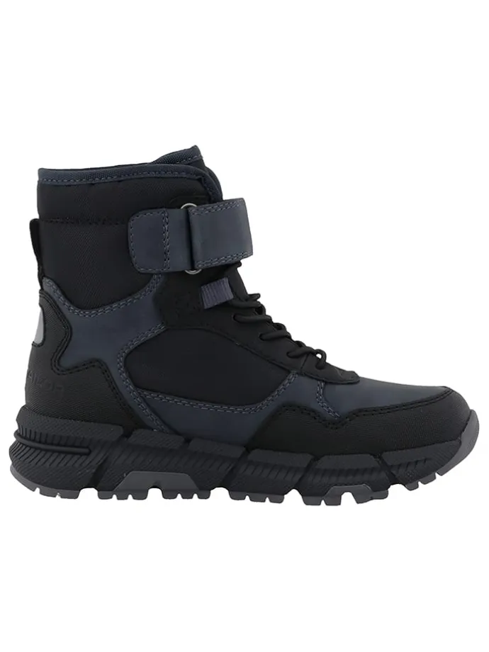 Boots in Dunkelblau/ Schwarz