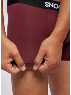 Boxershorts aus Bio-Baumwolle 6 Stück in Mix (Rot/Olive/Blau)