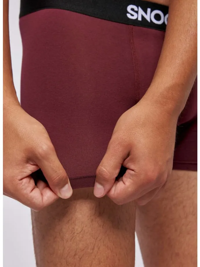 Boxershorts aus Bio-Baumwolle 6 Stück in Mix (Rot/Olive/Blau)