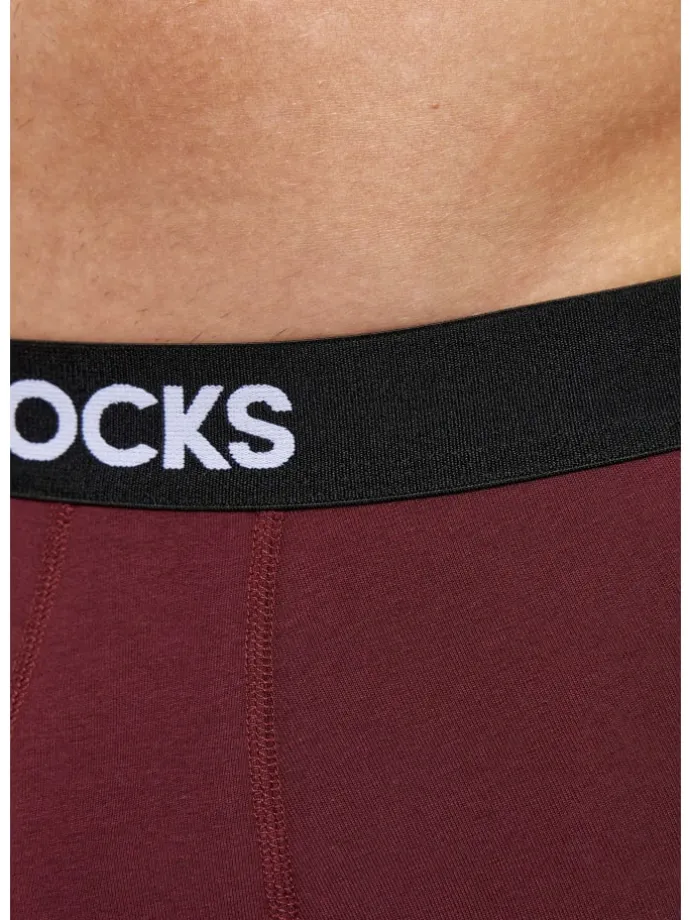 Boxershorts aus Bio-Baumwolle 6 Stück in Mix (Rot/Olive/Blau)