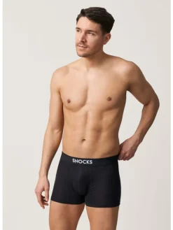 Boxershorts aus Bio-Baumwolle 6 Stück in Schwarz