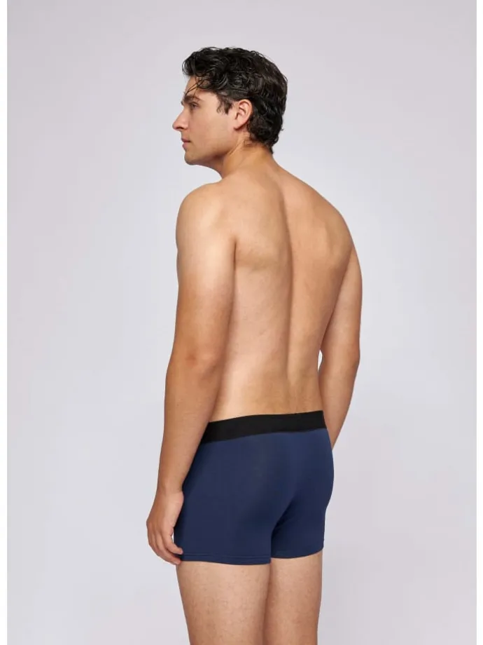 Boxershorts aus Bio-Baumwolle 6 Stück in Blau