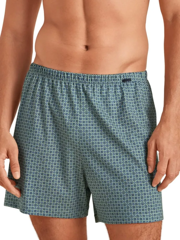 Boxershorts in Grau/ Mint