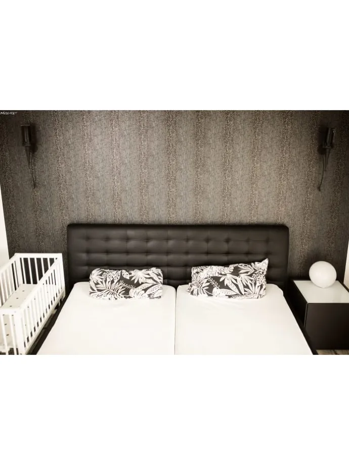 Boxspring Anstellbett "Maxi" in Weiß - 50 x 90cm