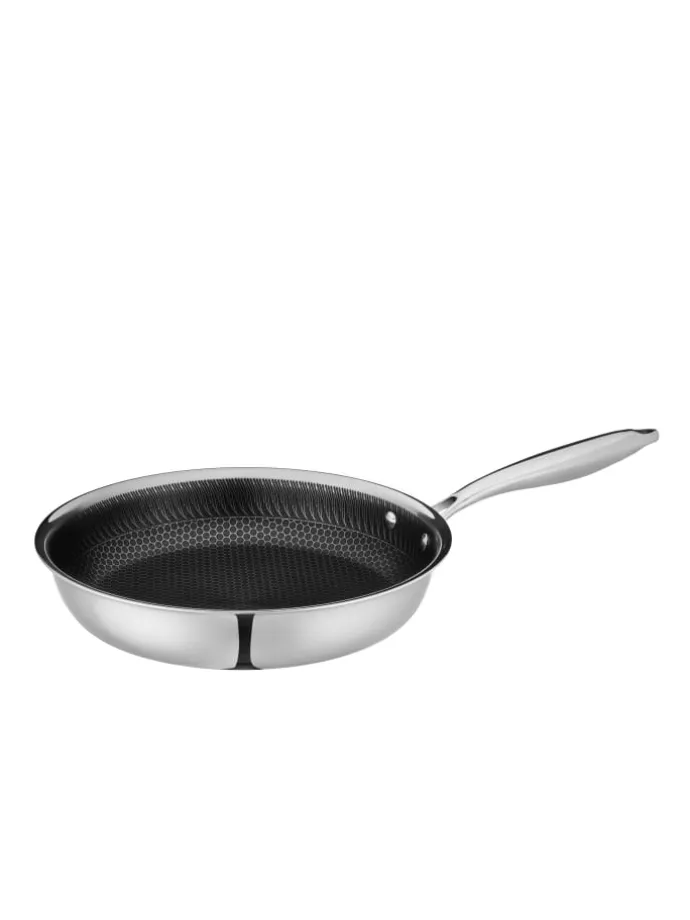 Bratpfanne, Edelstahl Hestia in Schwarz / Silber