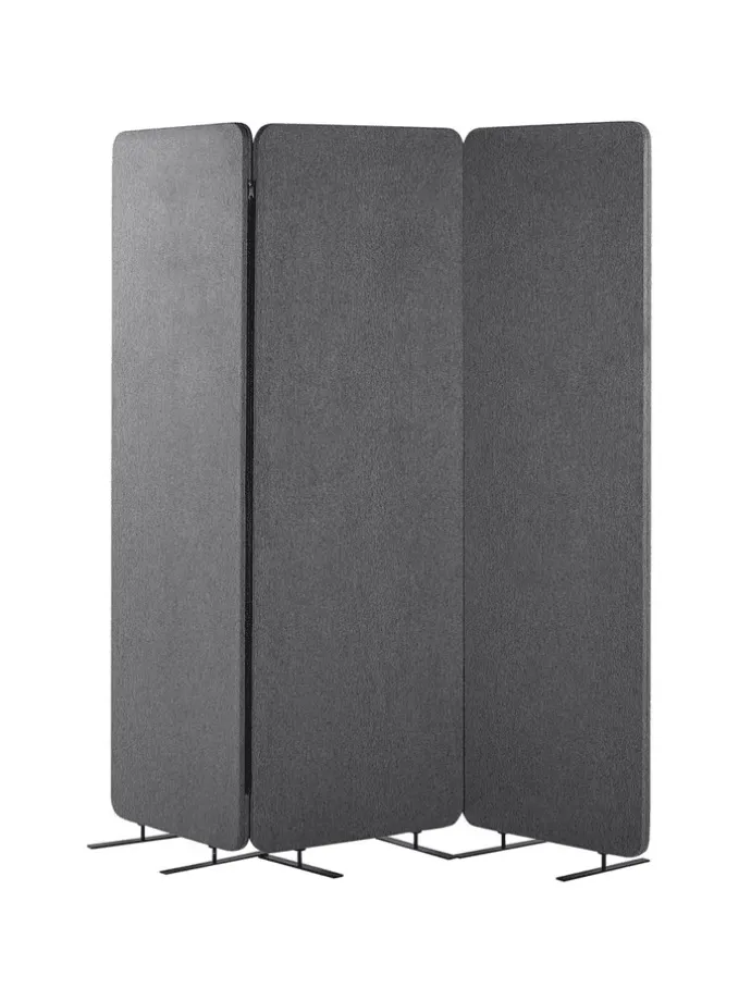 Büro-Raumteiler STANDI in Grau - (W) 184 x (H) 184 x (L) 30 cm