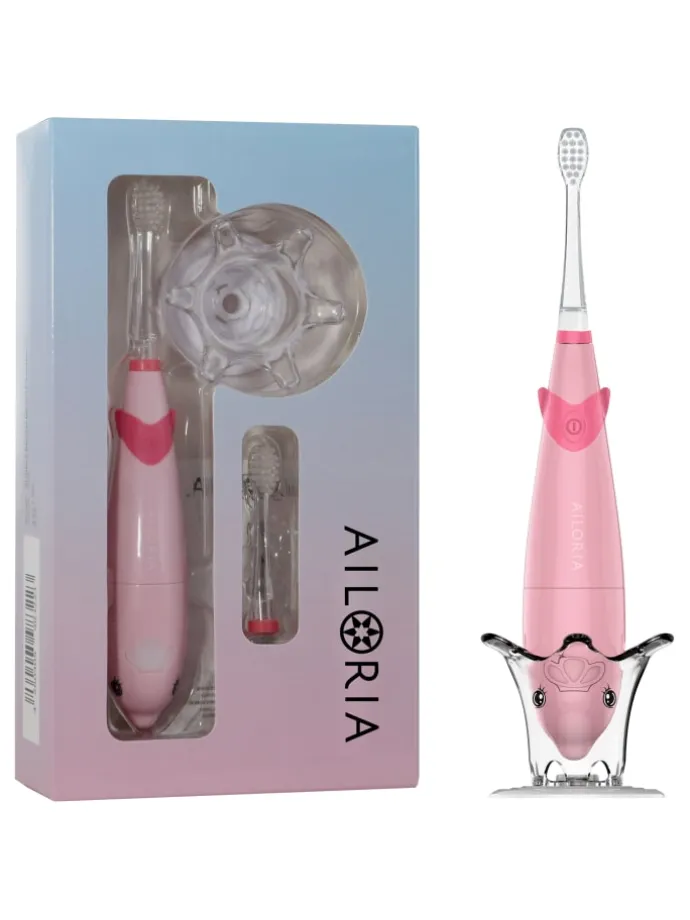 BUBBLE BRUSH Kinder-Schallzahnbürste in rosa