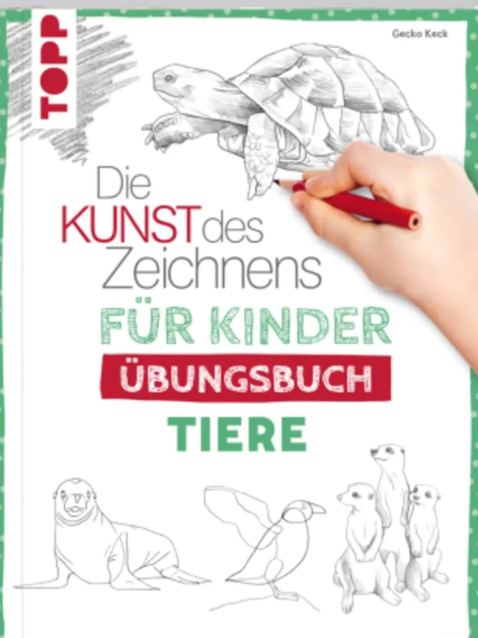 Buch - Die Kunst des Zeichnens für Kinder Übungsbuch - Tiere