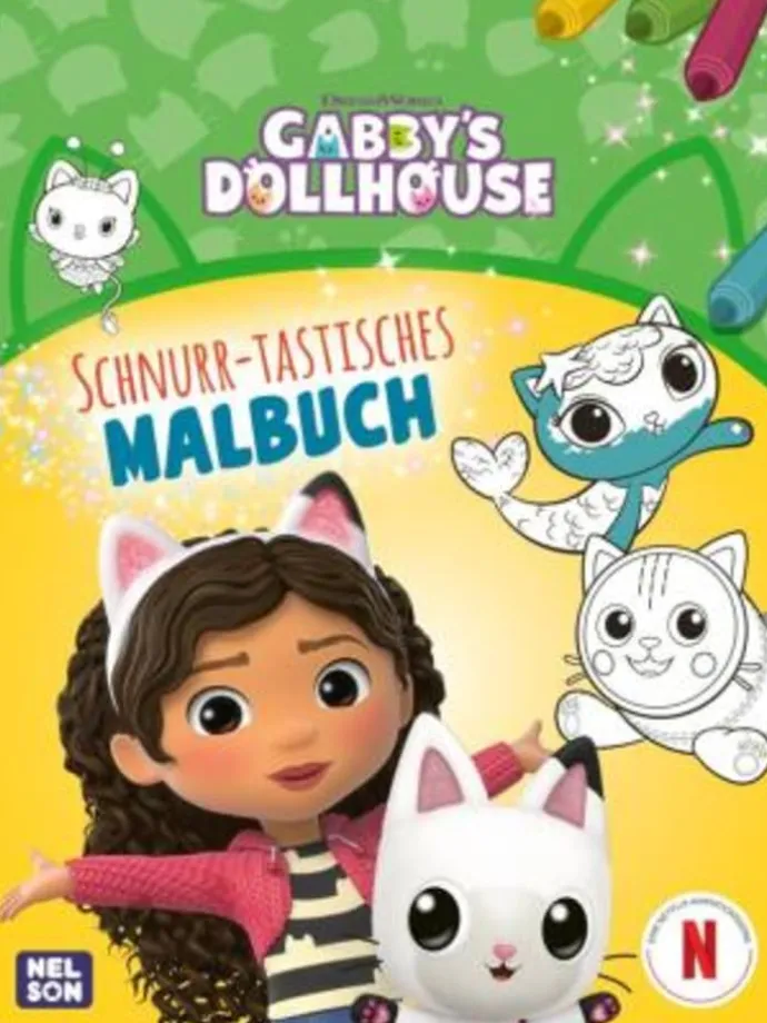 Buch - Gabby's Dollhouse: Schnurr-tastisches Malbuch