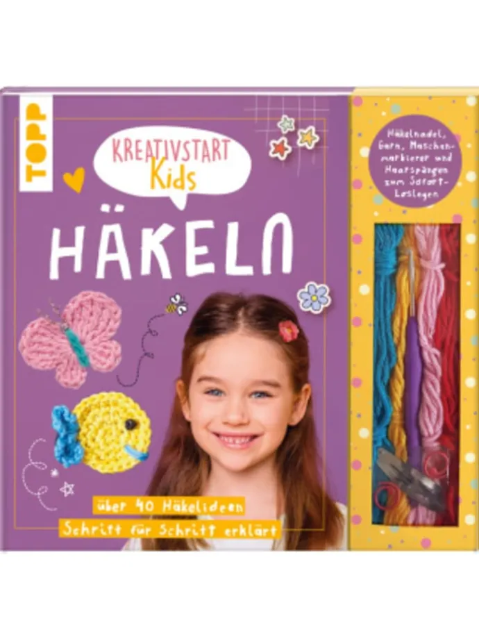 Buch - Kreativstart Kids Häkeln. Anleitungsbuch und Material
