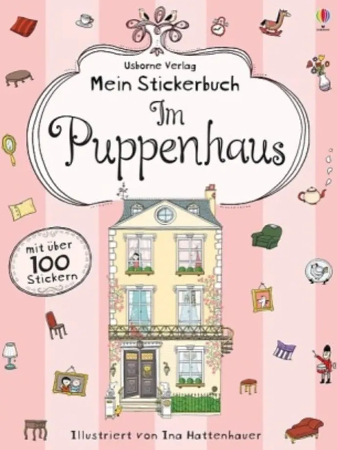 Buch - Mein Stickerbuch: Im Puppenhaus
