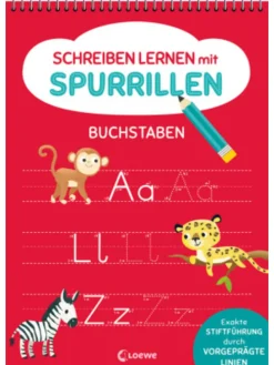 Buch - Schreiben lernen mit Spurrillen - Buchstaben