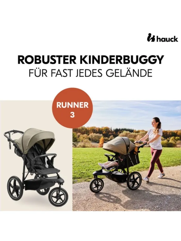Buggy & Sportwagen Runner 3 (mit großen Luftreifen) in gruen,schwarz