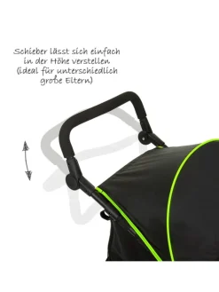 Buggy & Sportwagen Runner mit Luftreifen in schwarz,gruen