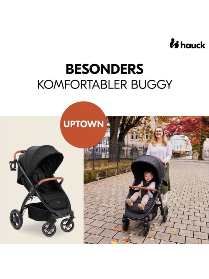 Buggy & Sportwagen UpTown Black (mit Liegefunktion, in schwarz
