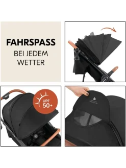 Buggy & Sportwagen UpTown Black (mit Liegefunktion, in schwarz