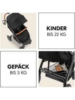 Buggy & Sportwagen UpTown Black (mit Liegefunktion, in schwarz