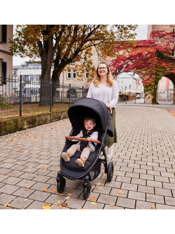 Buggy & Sportwagen UpTown Black (mit Liegefunktion, in schwarz