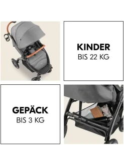 Buggy & Sportwagen UpTown Black (mit Liegefunktion, in grau