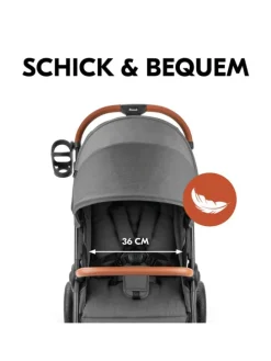 Buggy & Sportwagen UpTown Black (mit Liegefunktion in grau