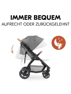 Buggy & Sportwagen UpTown Black (mit Liegefunktion in grau