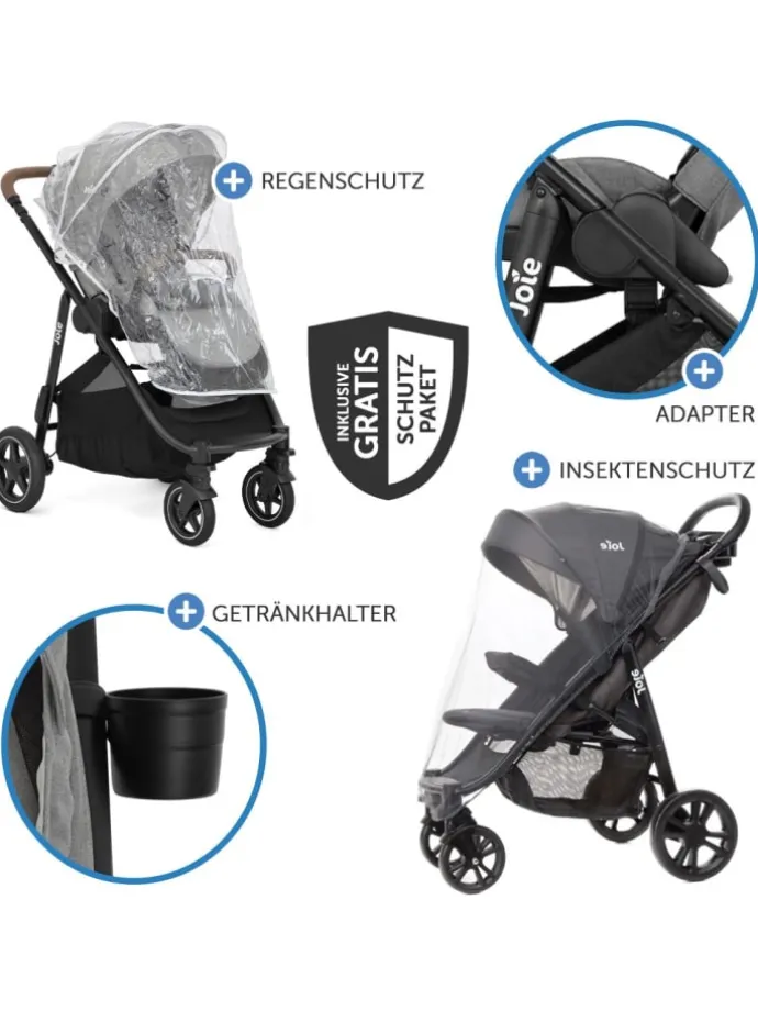Buggy & Sportwagen Versatrax mit neuem Reifen-Design in grau