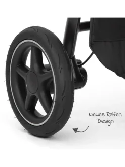 Buggy & Sportwagen Versatrax mit neuem Reifen-Design in grau