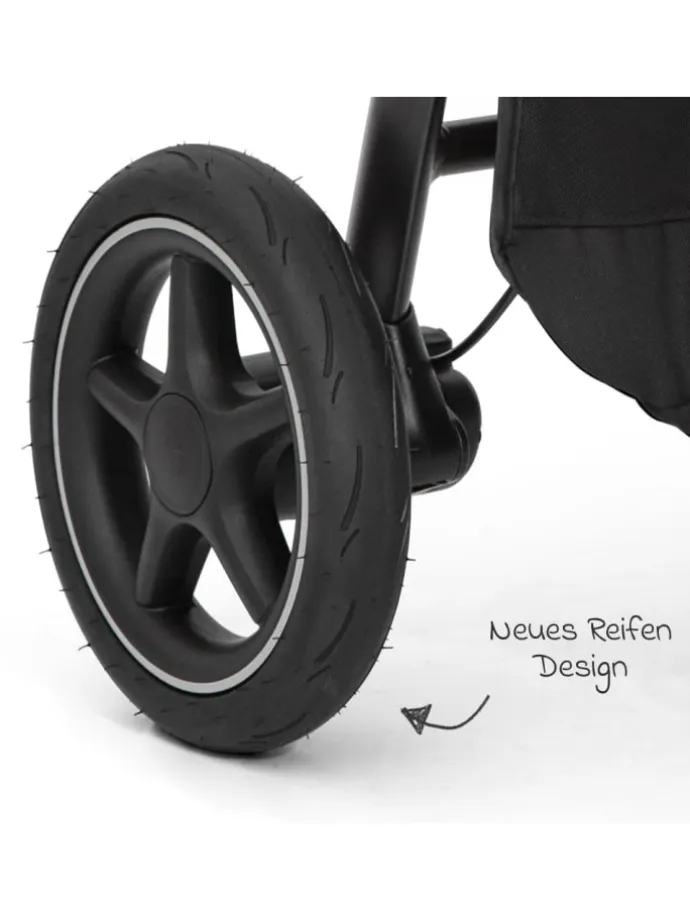 Buggy & Sportwagen Versatrax mit neuem Reifen-Design in grau