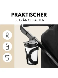 Buggy Rapid 3 Air (bis 25 kg) - mit Luftreifen, in schwarz