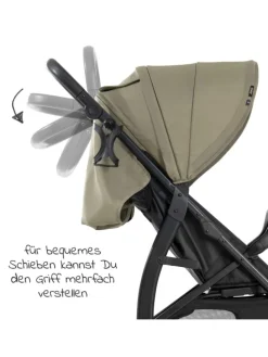 Buggy Rapid 4D AIR (bis 25 kg) - mit Luftreifen, in schwarz,beige