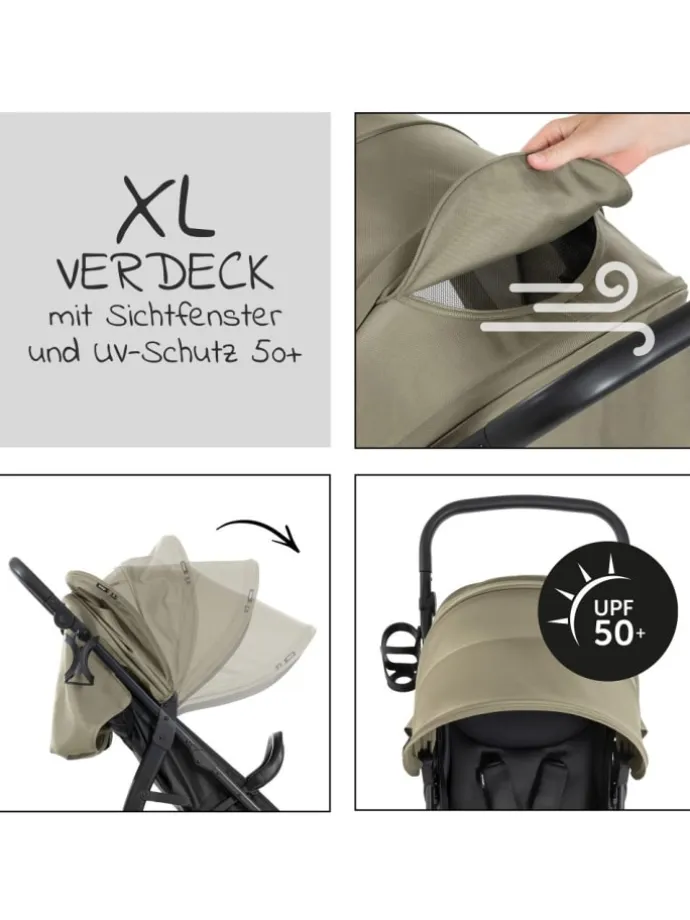 Buggy Rapid 4D AIR (bis 25 kg) - mit Luftreifen, in schwarz,beige