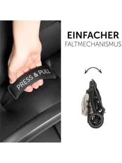 Buggy Rapid 4D (bis 25 kg) - XL Verdeck & in schwarz,beige