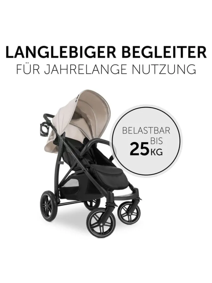 Buggy Rapid 4D (bis 25 kg) - XL Verdeck & in schwarz,beige