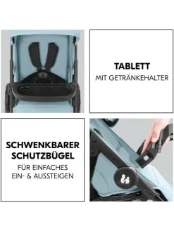 Buggy Shop N Care - Dusty Blue in blau
