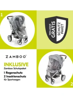 Buggy Shop N Care inkl. Reboarder Pearl Pro in grau,schwarz