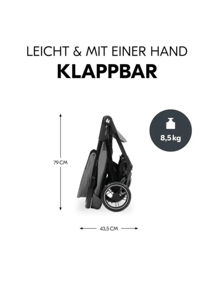Buggy Shop N Care inkl. Reboarder Pearl Pro in grau,schwarz