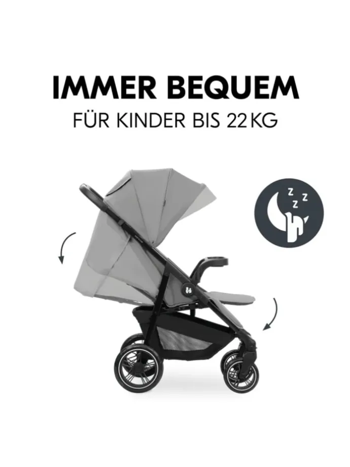 Buggy Shop N Care inkl. Reboarder Pearl Pro in grau,schwarz