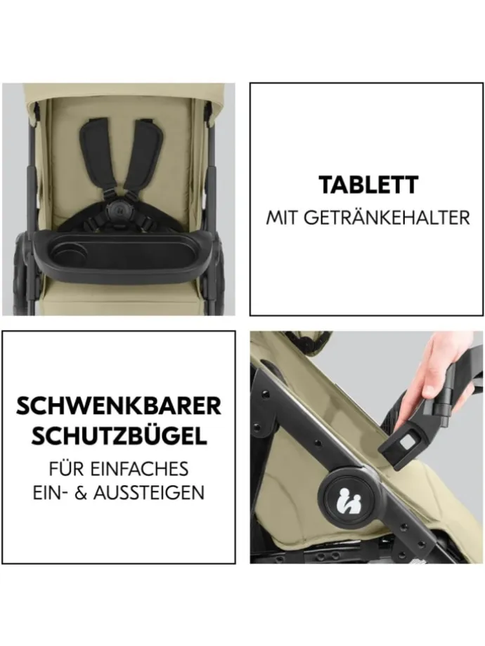 Buggy Shop N Care inkl. Reboarder Pearl Pro in gruen,schwarz